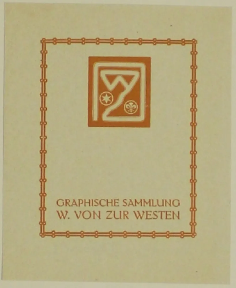 Houtsnede Fölkersam (Von) - Graphische Sammlung W. von Zur Westen