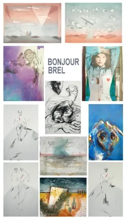 Ets En Aquatint Folon - Bonjour Brel (Suite)