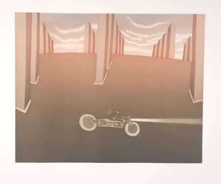 Ets En Aquatint Folon - Crépuscule