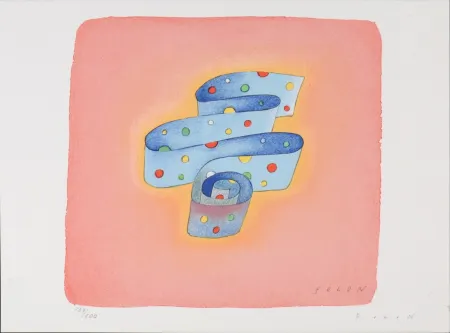 Lithografie Folon - Flag Series - United Nations