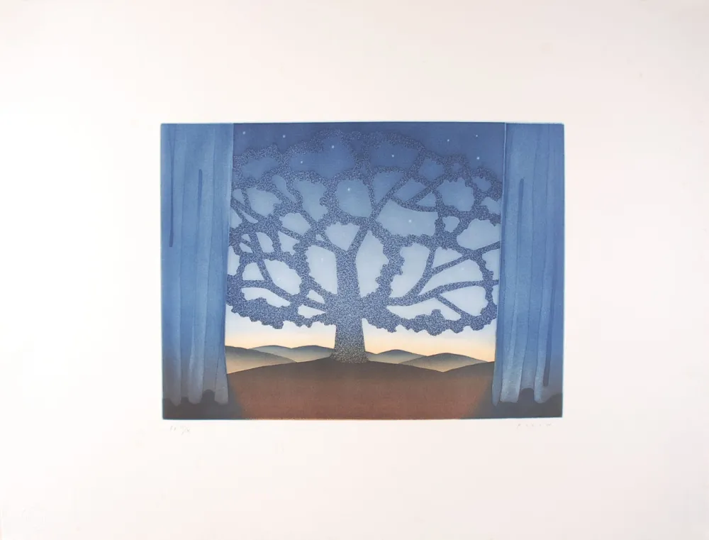 Ets En Aquatint Folon - Godot