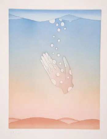 Aquatint Folon - Guillaume Apollinaire