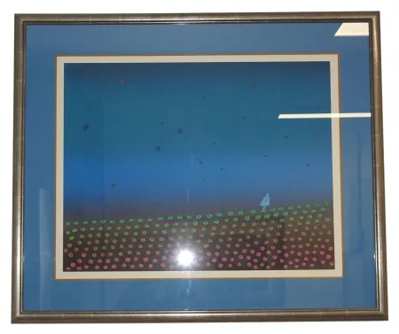 Zeefdruk Folon - Je vous écris d'un pays lointain - I am writing you from a far country