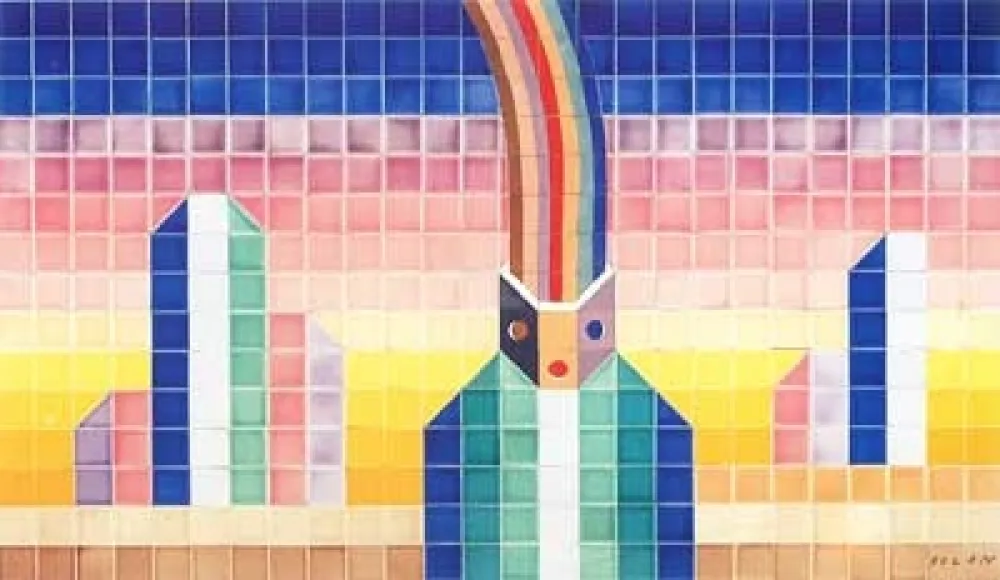 Keramiek Folon - La Pensée (céramique)