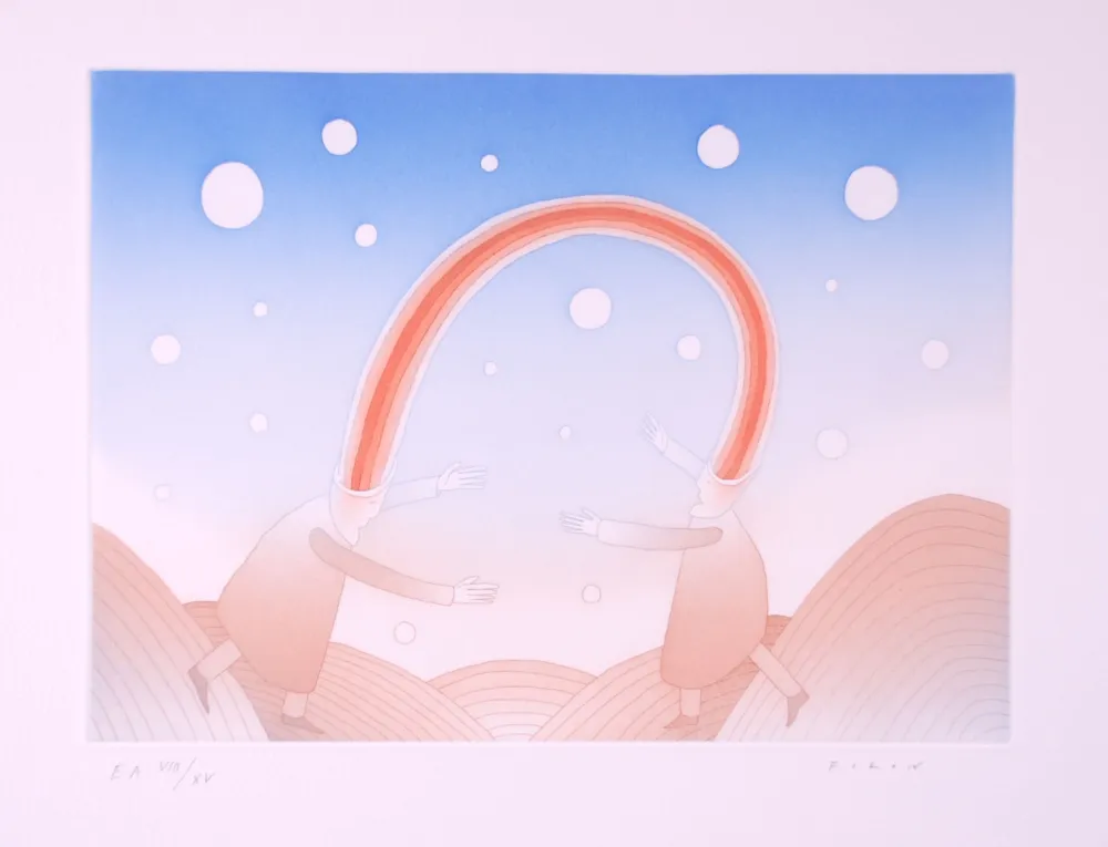 Ets En Aquatint Folon - La Rencontre - The Meeting