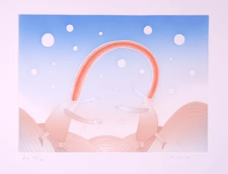 Ets En Aquatint Folon - La Rencontre - The Meeting