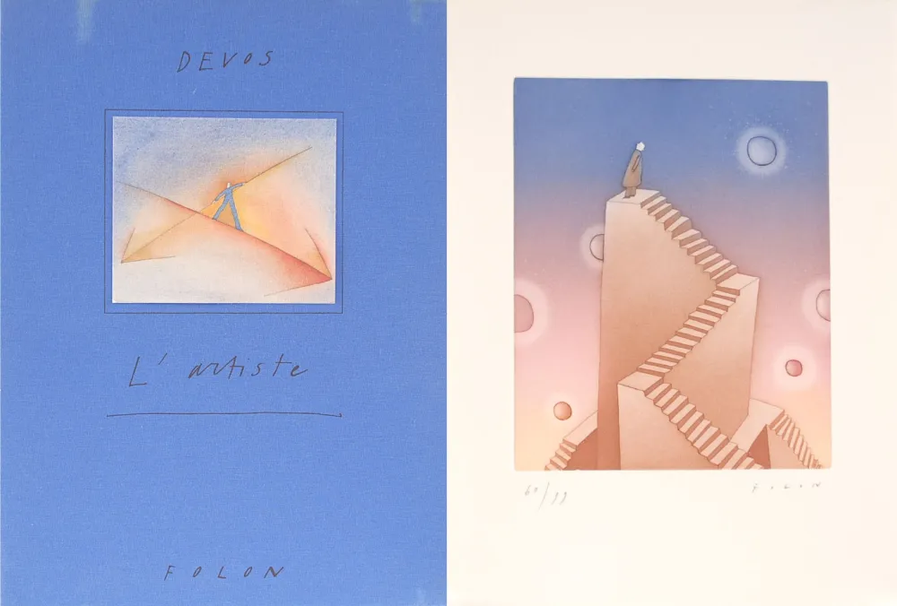 Geïllustreerd Boek Folon - L'Artiste Folon - Devos