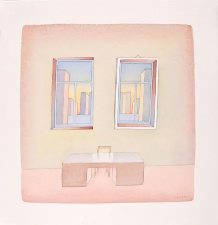 Geen Techniek Folon - Le Cadre blanc