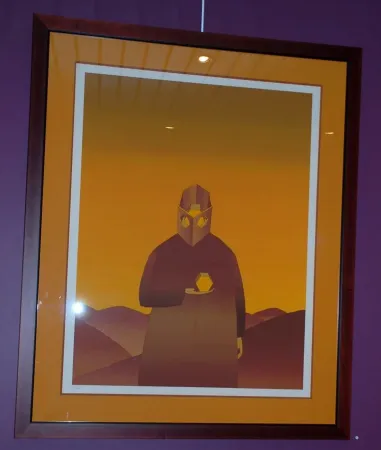 Zeefdruk Folon - Le Penseur