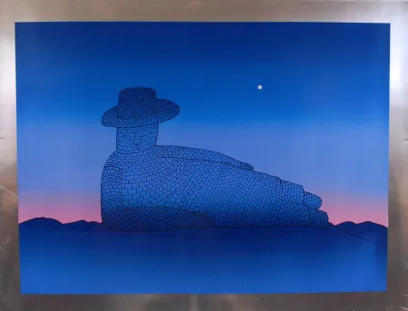 Zeefdruk Folon - Le rêve de pierre - The stone dream