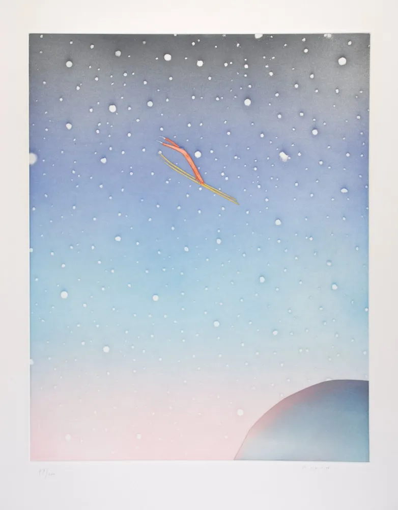 Ets En Aquatint Folon - Le Saut - The Jump