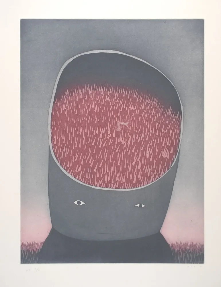 Ets En Aquatint Folon - Les Ruines Circulaires - The Circular Ruins