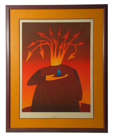 Zeefdruk Folon - Macbeth