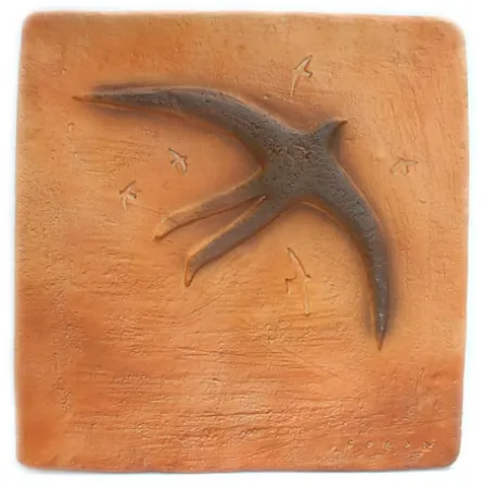 Keramiek Folon - Plate - Bird Man - Homme oiseau