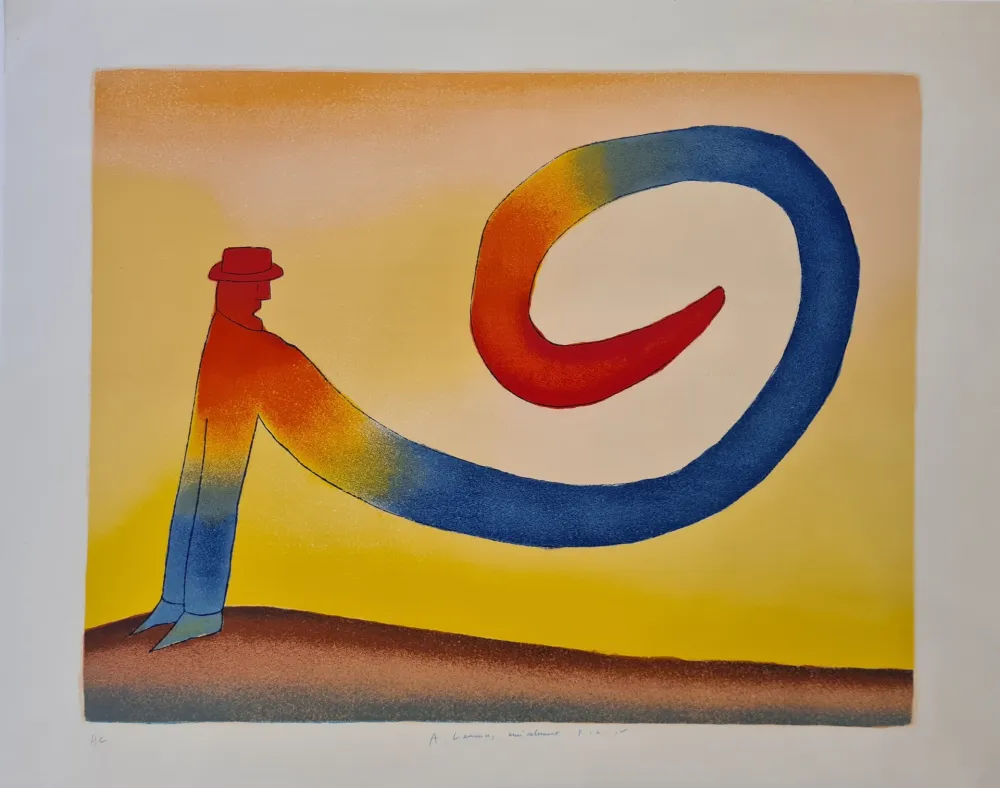 Lithografie Folon - Sans titre 