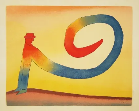 Lithografie Folon - Sans titre