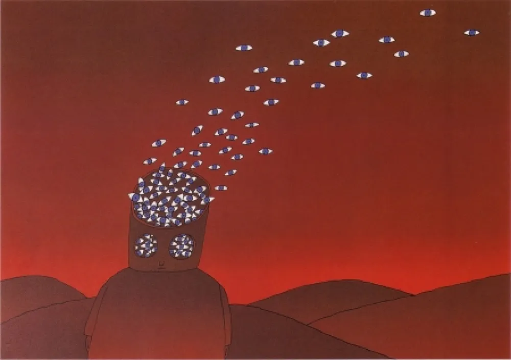 Lithografie Folon - The View