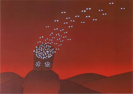 Lithografie Folon - The View