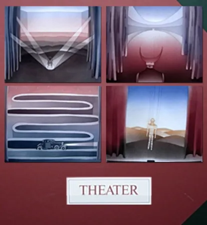 Ets En Aquatint Folon - THEATER - THEATRE (complet suite)