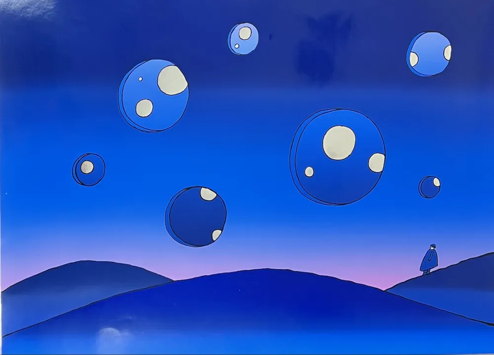 Zeefdruk Folon - Untitled 