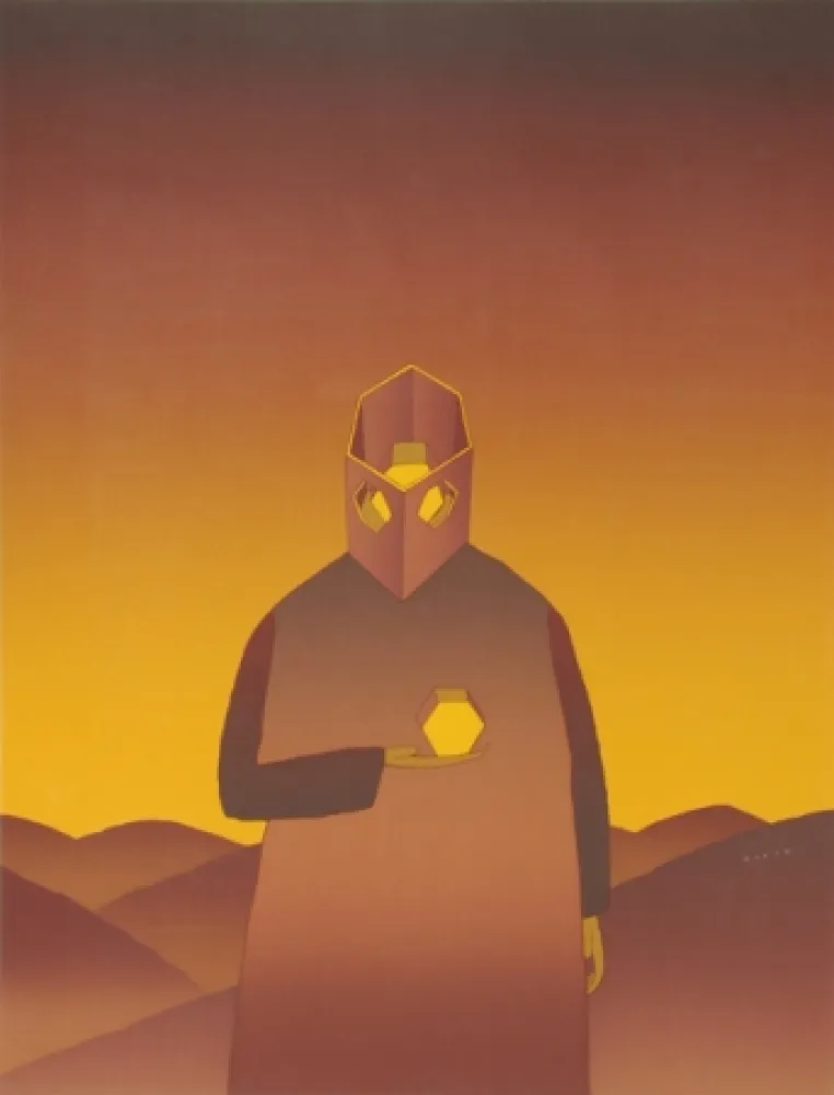 Zeefdruk Folon - Untitled