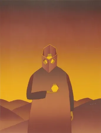 Zeefdruk Folon - Untitled