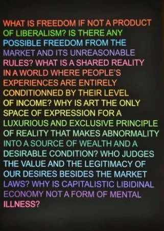 Zeefdruk Fontaine - Untitled: (What is freedom?)