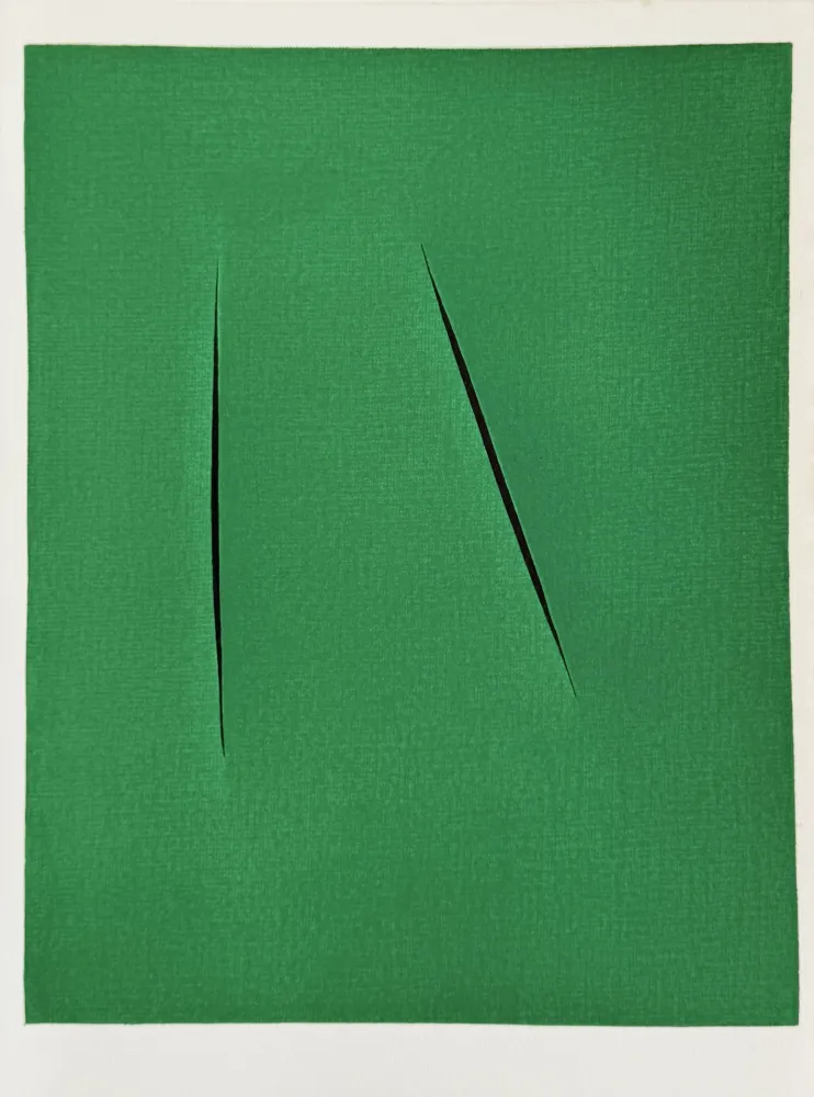 Lithografie Fontana - Concetto Spaziale