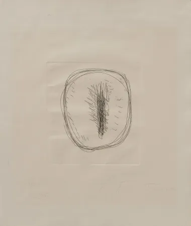 Geen Techniek Fontana - Concetto Spaziale – etching with hand-cut by Fontana himself 6/30