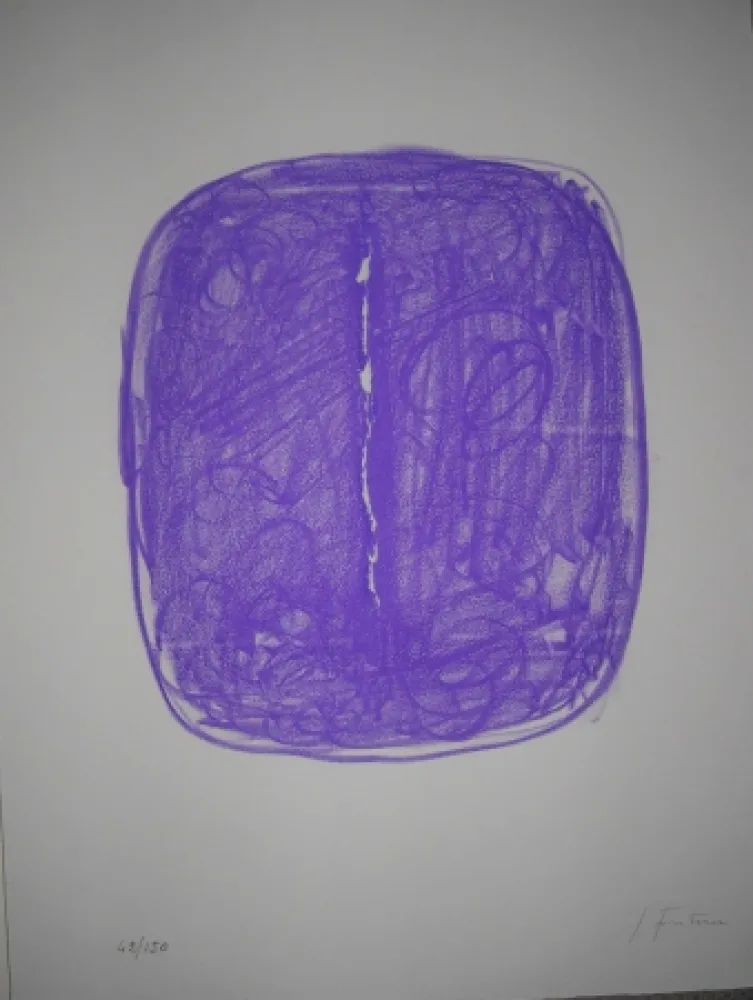 Lithografie Fontana - Corrente