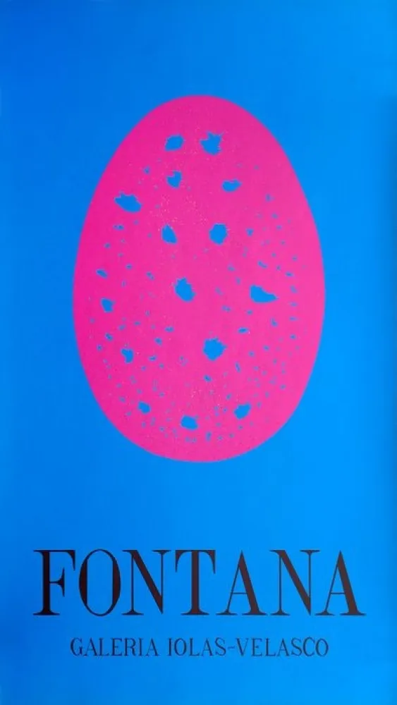 Poster Fontana - Galería Iolas Velasco