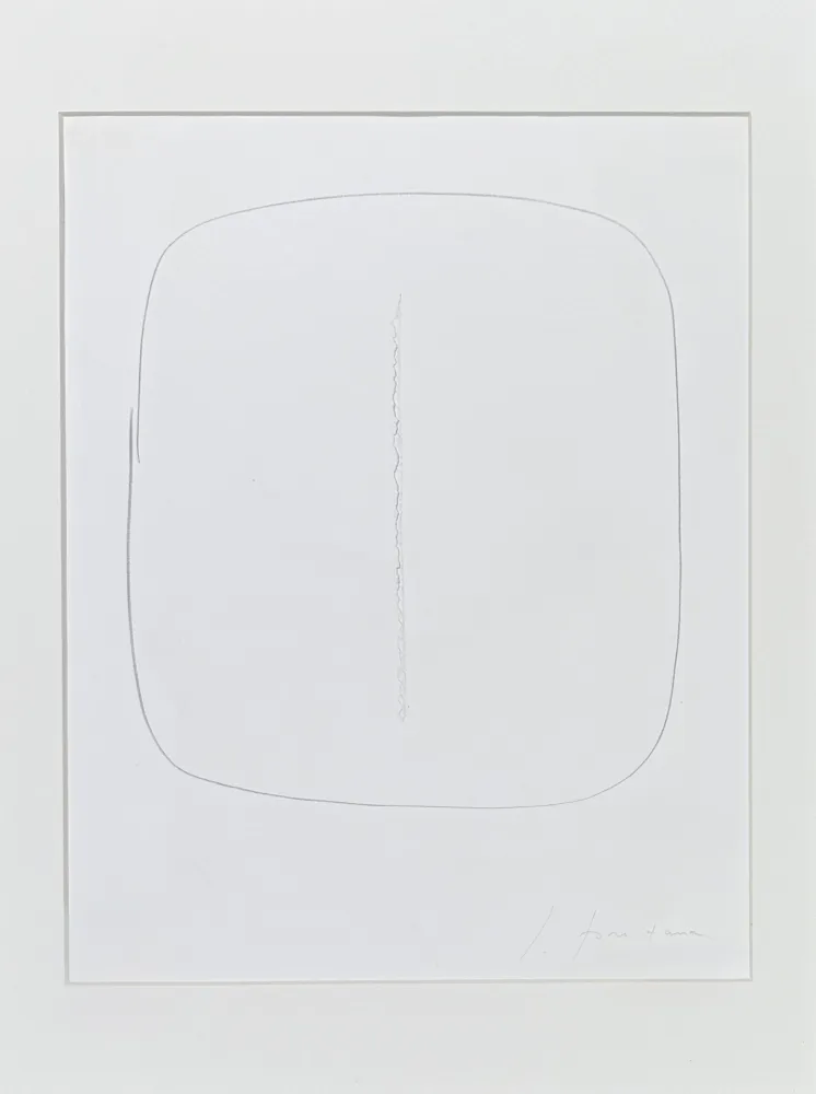 Lithografie Fontana - Lucio Fontana (1899–1968) – Concetto Spaziale – Lithograph with hand-cut central slash incision -1961