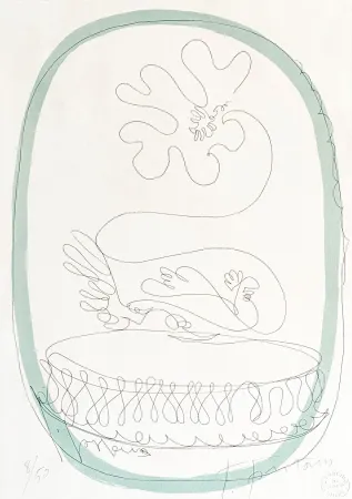 Lithografie Fontana - Lucio Fontana (1899–1968) - Untitled - Color lithograph on paper - 1959-1960