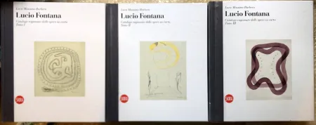 Geïllustreerd Boek Fontana - Lucio Fontana. Catalogo ragionato dell'opera su carta. (English /  Italian : Catalogue raisonné of the works on paper