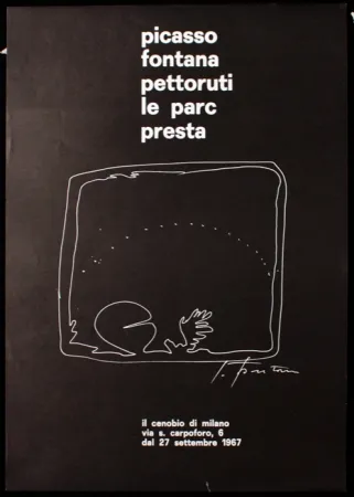 Poster Fontana - PICASSO, FONTANA,PETTORUTI, LE PARC, PRESTA