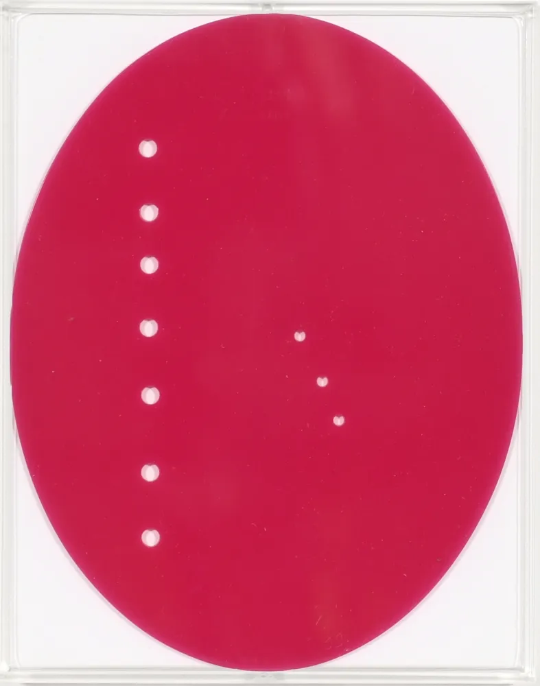 Multiple Fontana - Portrait d’Antonin Artaud, by Otto Hahn (Red)