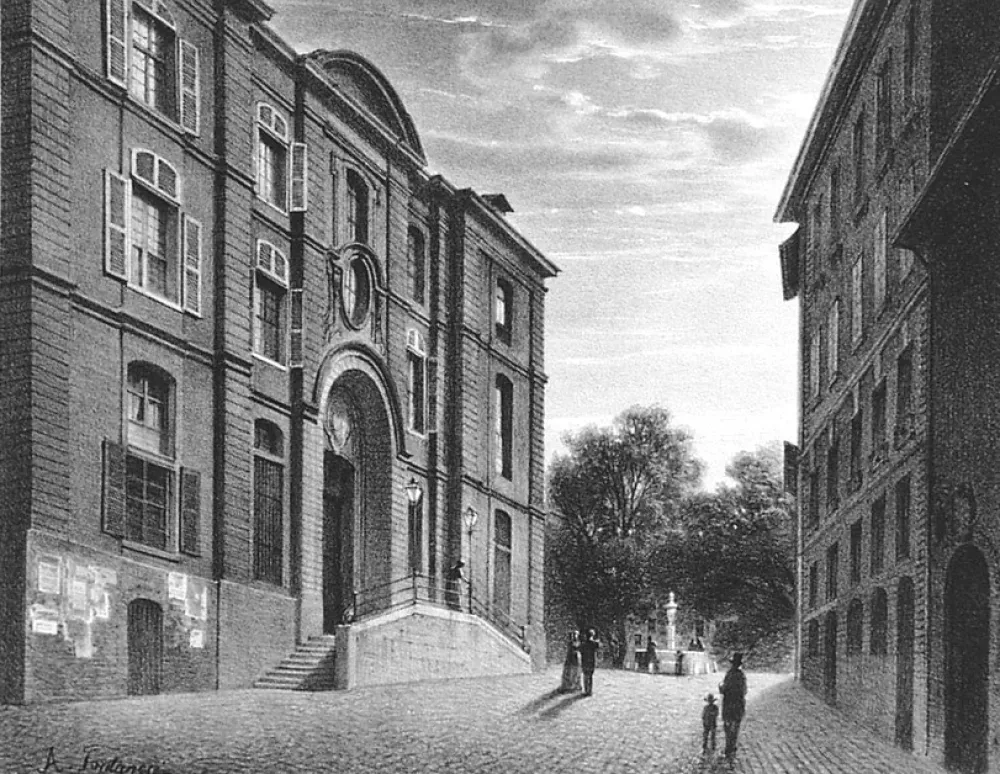 Lithografie Fontanesi - L'Hopital