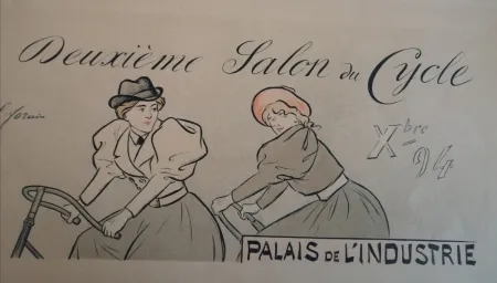 Lithografie Forain - Deuxième Salon du Cycle