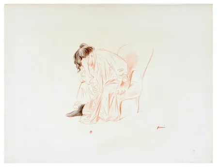 Lithografie Forain - Etude