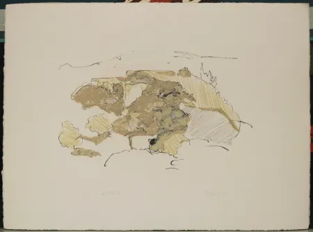 Lithografie Forgioli - Paesaggio 1970
