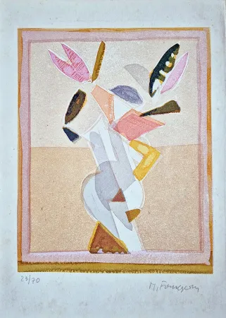 Houtsnede Francesconi - Composizione 1