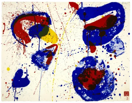 Lithografie Francis - Hurrah for the red, white and blue