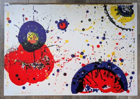 Lithografie Francis - Sam FRANCIS - Cloud Rock and Kayo 4 years old, Color Lithograph,1964