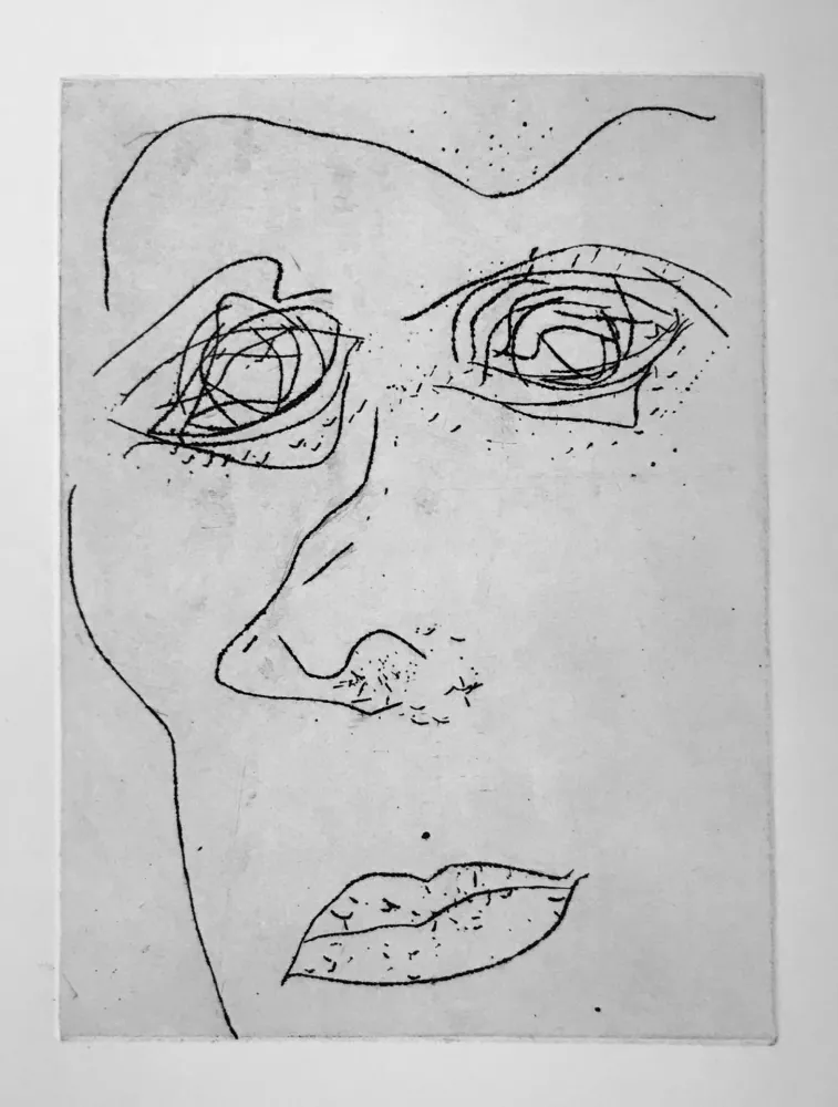 Aquatint Francis - Self Portrait