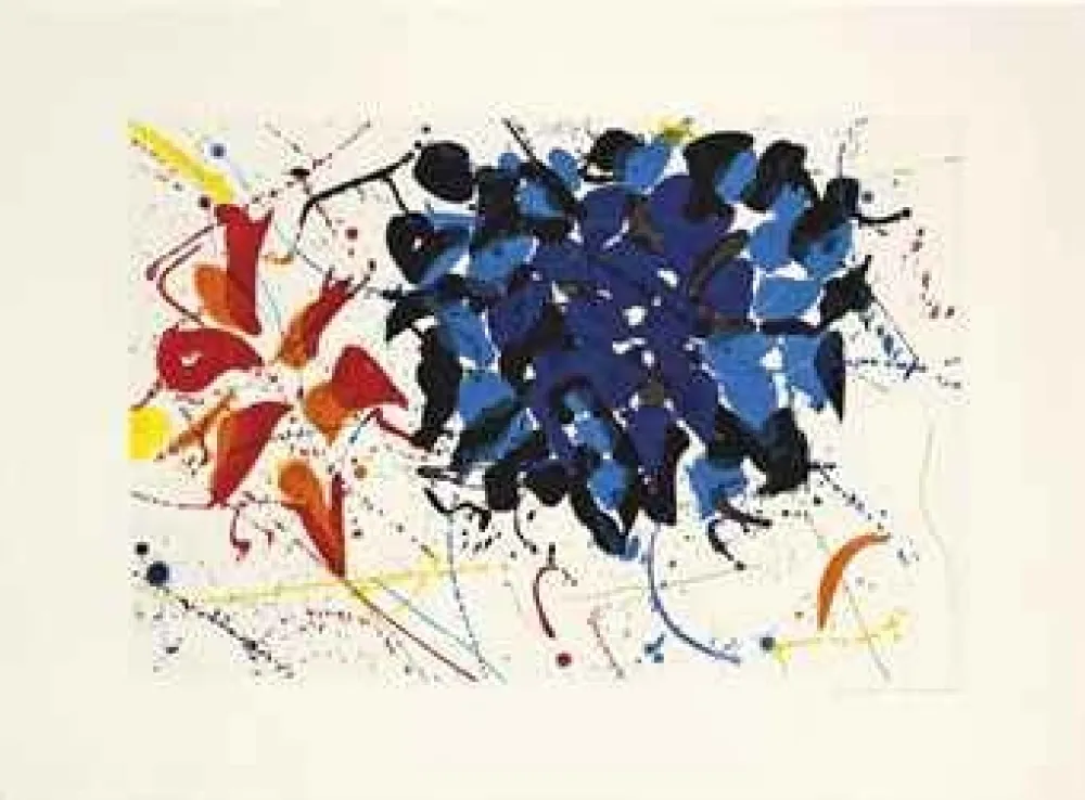 Ets En Aquatint Francis - Untitled Blue