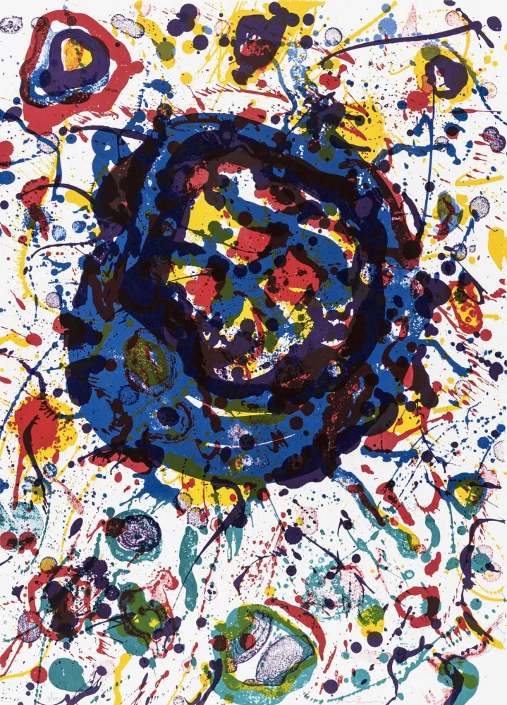 Lithografie Francis - Untitled (Poèmes dans le ciel) L 272
