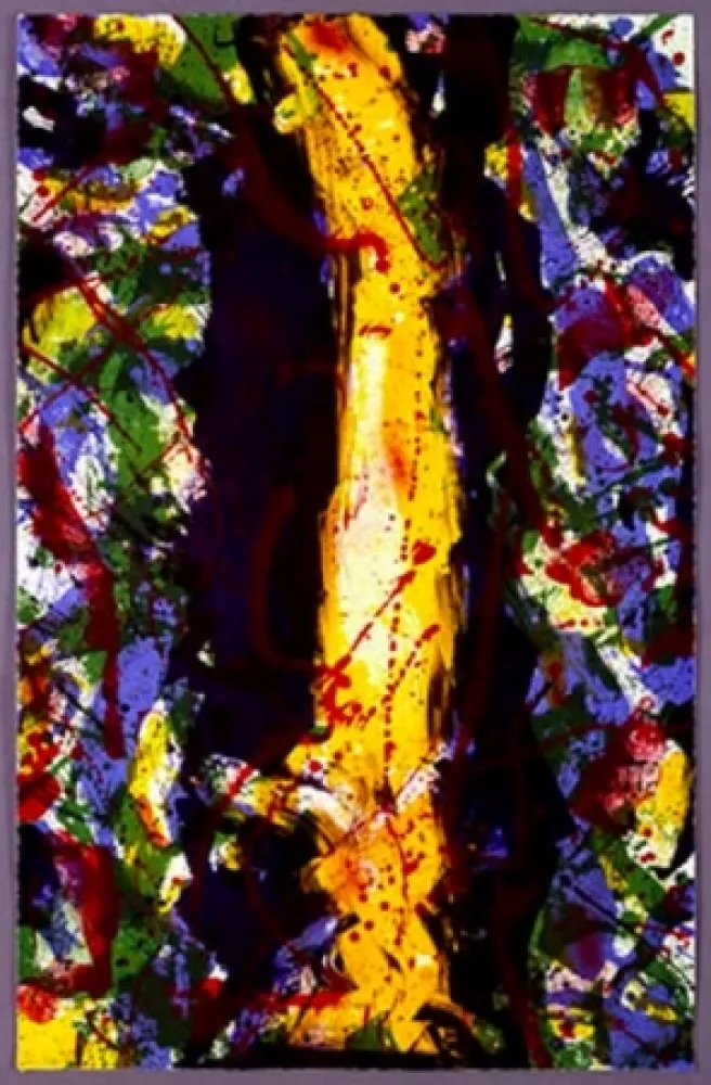 Lithografie Francis - Untitled (yellow down centre)