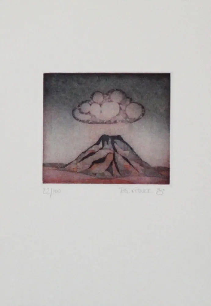 Ets En Aquatint Franke - Kleiner Berg / Little Mountain