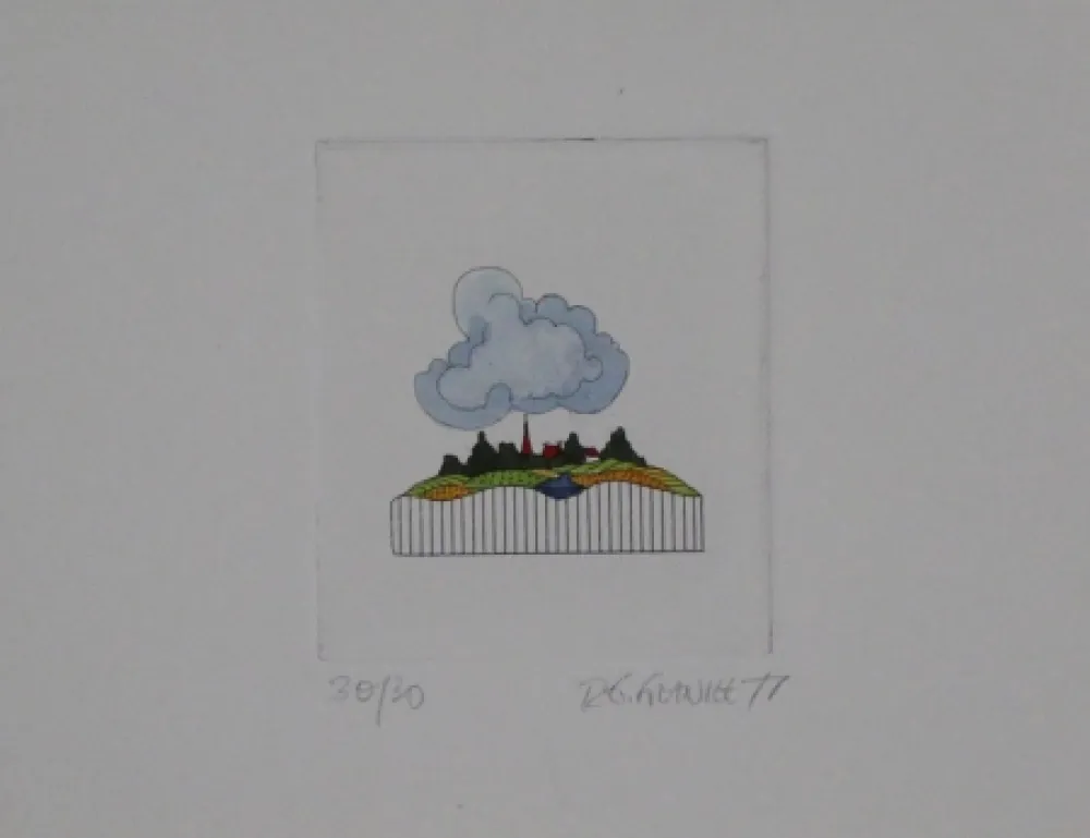 Ets En Aquatint Franke - Landschaft / Landscape