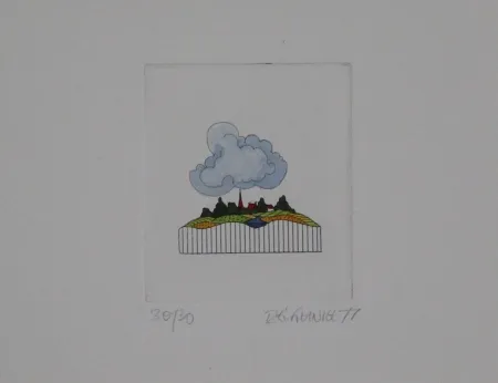 Ets En Aquatint Franke - Landschaft / Landscape